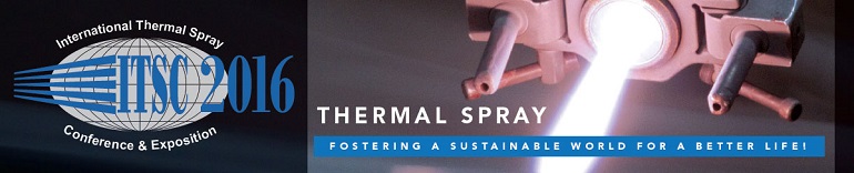 International Thermal Spray Conference and Exposition 2016 (ITSC 2016): http://www.dvs-ev.de/itsc2016/