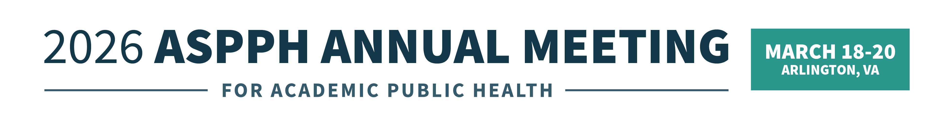 2026 ASPPH Annual Meeting for Academic Public Health