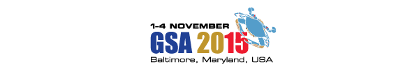 2015 GSA Annual Meeting in Baltimore, Maryland, USA (1-4 November 2015)