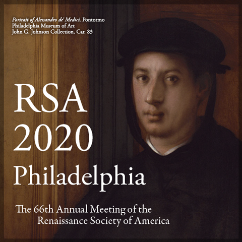 The 66th Annual Meeting of the Renaissance Society of America (2-4 April, 2020)