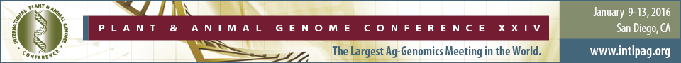 Plant and Animal Genome XXIV Conference: http://www.intlpag.org/